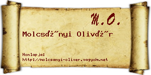 Molcsányi Olivér névjegykártya